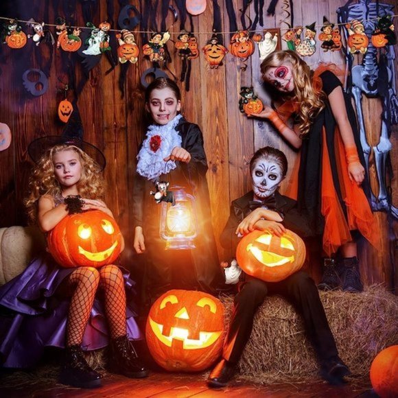 24 Pcs Multicoloed Ornaments Wooden for Tree Pumpkin Retro Halloween Dec… - Picture 6 of 6